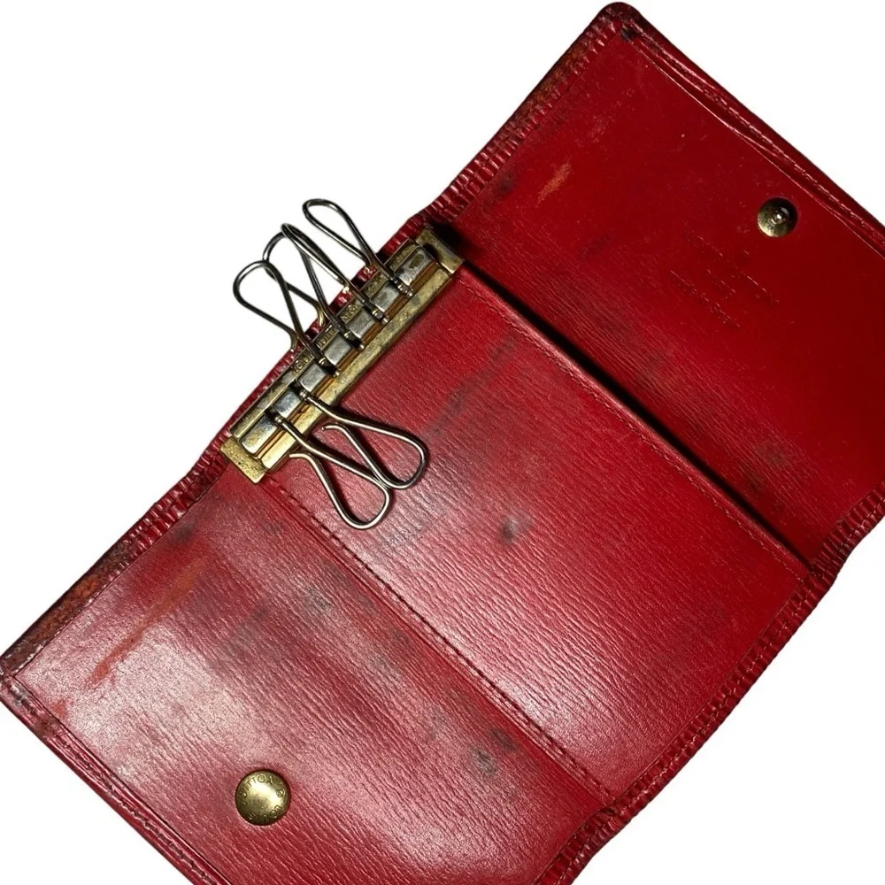 Louis Vuitton Red Epi Leather Key Wallet